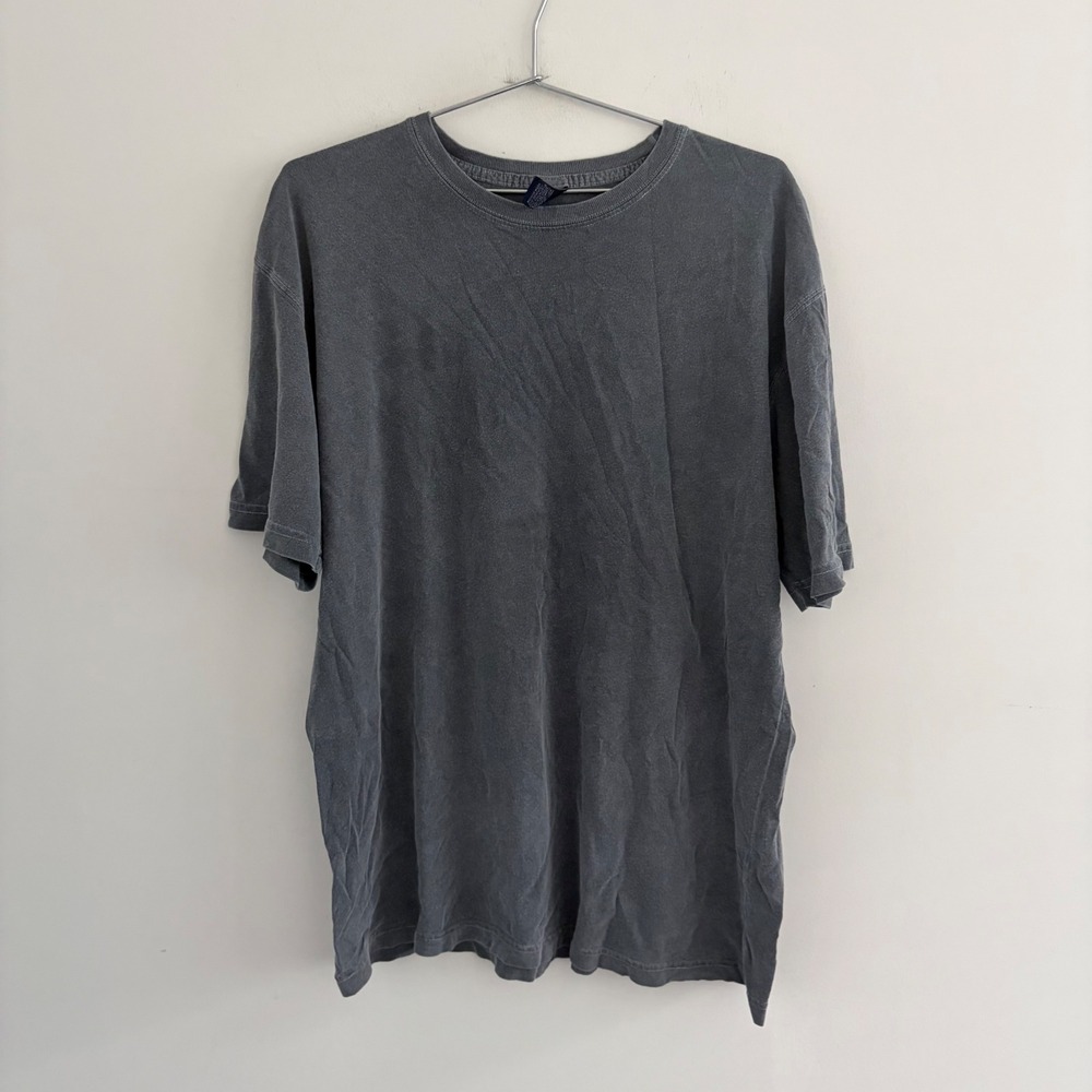 Vintage Gap Pigment Dyed Gray T-Shirt Mens XL Made in USA Blank